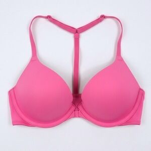Pink By Victoria's Secret Wear Everywhere T-Shirt lightly lined front close bra